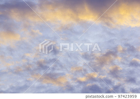 Clouds in the sky in the evening 97423959