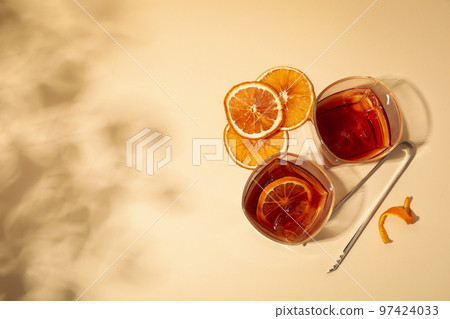 Concept of delicious alcohol drink, tasty whiskey Concept of delicious alcohol drink, tasty whiskey 97424033