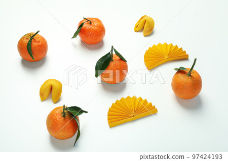 Concept of Happy Chinese new year or lunar new year Concept of Happy Chinese new year or lunar new year 97424193