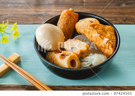 Oden in a black bowl 97424503