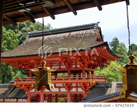 Tower gate from Takakuraden of Kamigamo Shrine Tower gate from Takakuraden of Kamigamo Shrine 97425019