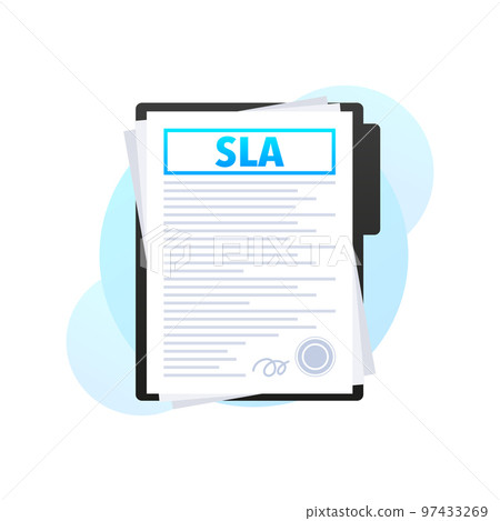 SLA - service level agreement document, Contract Form. 97433269