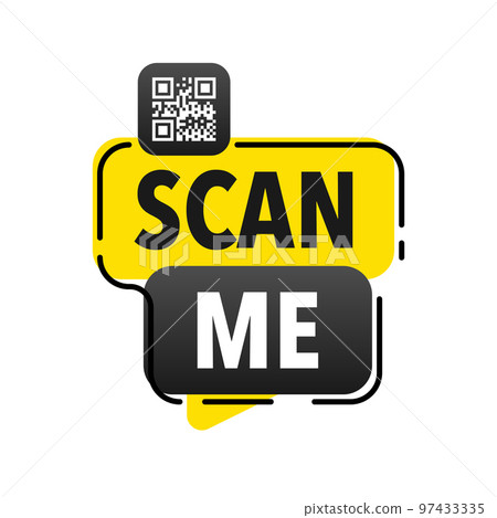 Barcode icon template item scan mark Royalty Free Vector