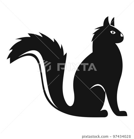 Cat icon. Simple illustration of cat vector icon for web design isolated on white background Cat icon. Simple illustration of cat vector icon for web design isolated on white background 97434028