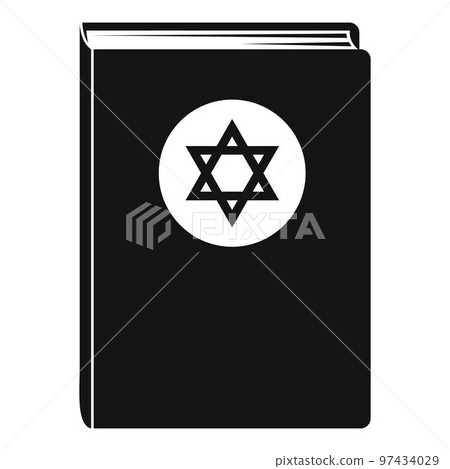 Torah book icon. Simple illustration of torah book vector icon for web design isolated on white background 97434029