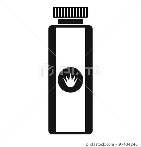 Aloe lotion icon. Simple illustration of aloe lotion vector icon for web design isolated on white background Aloe lotion icon. Simple illustration of aloe lotion vector icon for web design isolated on white background 97434246