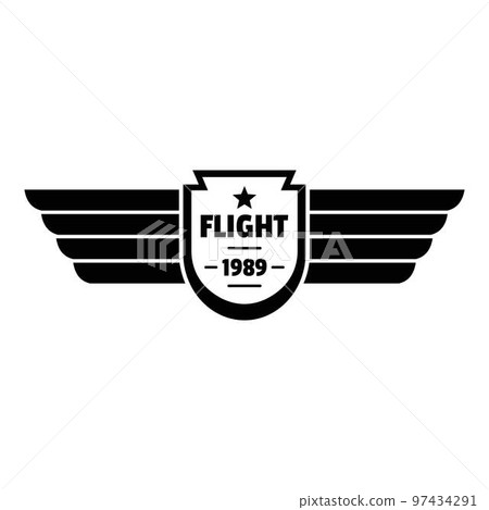 Flight 1989 logo. Simple illustration of flight 1989 vector logo for web design isolated on white background Flight 1989 logo. Simple illustration of flight 1989 vector logo for web design isolated on white background 97434291
