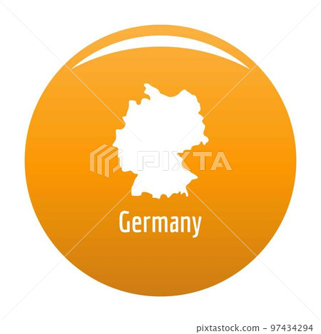Germany map in black. Simple illustration of Germany map vector isolated on white background Germany map in black. Simple illustration of Germany map vector isolated on white background 97434294