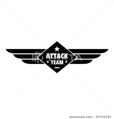 Atack team logo. Simple illustration of atack team vector logo for web design isolated on white background Atack team logo. Simple illustration of atack team vector logo for web design isolated on white background 97434295