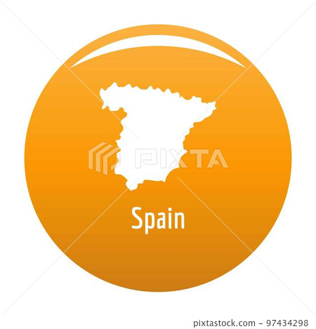 Spain map in black. Simple illustration of Spain map vector isolated on white background Spain map in black. Simple illustration of Spain map vector isolated on white background 97434298