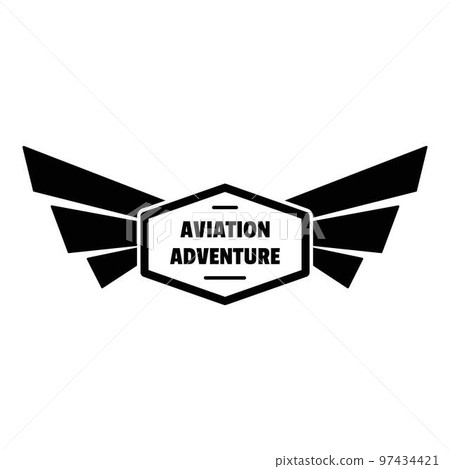 Avia adventure logo. Simple illustration of avia adventure vector logo for web design isolated on white background Avia adventure logo. Simple illustration of avia adventure vector logo for web design isolated on white background 97434421