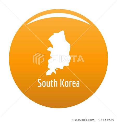 South Korea map in black. Simple illustration of South Korea map vector isolated on white background South Korea map in black. Simple illustration of South Korea map vector isolated on white background 97434689
