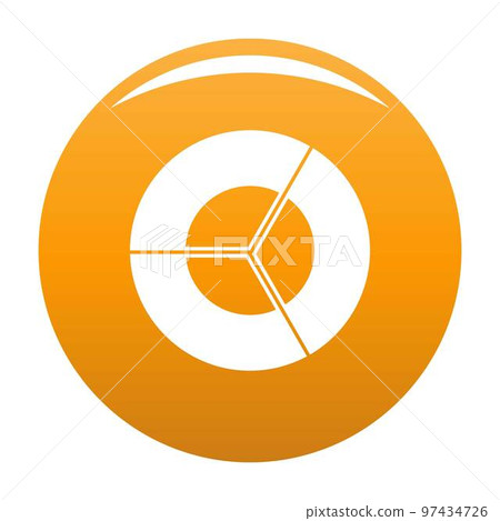 Circle diagram icon. Simple illustration of circle diagram vector icon for any any design orange Circle diagram icon. Simple illustration of circle diagram vector icon for any any design orange 97434726