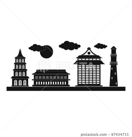Taipei city icon. Simple illustration of taipei city vector icon for web design isolated on white background 97434731