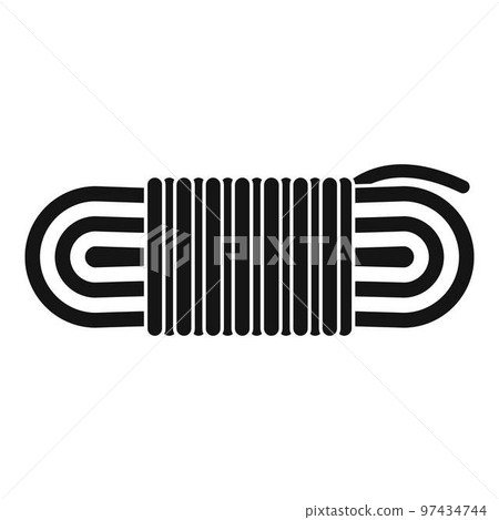 Rope icon. Simple illustration of rope vector icon for web design isolated on white background Rope icon. Simple illustration of rope vector icon for web design isolated on white background 97434744