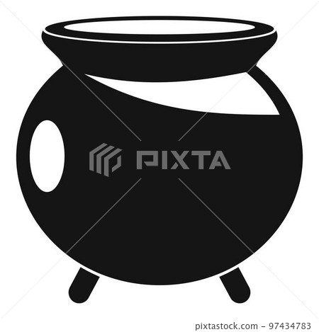 Halloween cauldron icon. Simple illustration of halloween cauldron vector icon for web design isolated on white background Halloween cauldron icon. Simple illustration of halloween cauldron vector icon for web design isolated on white background 97434783