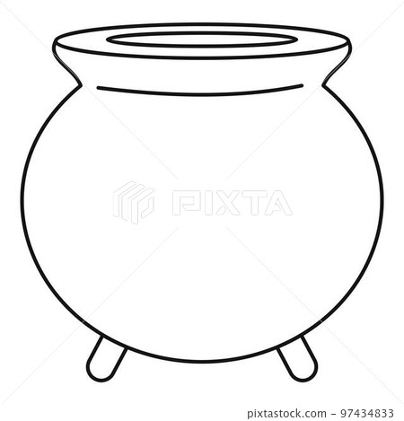 Retro cauldron icon. Outline retro cauldron vector icon for web design isolated on white background Retro cauldron icon. Outline retro cauldron vector icon for web design isolated on white background 97434833