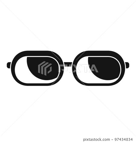 Sun glasses icon. Simple illustration of sun glasses vector icon for web design isolated on white background 97434834