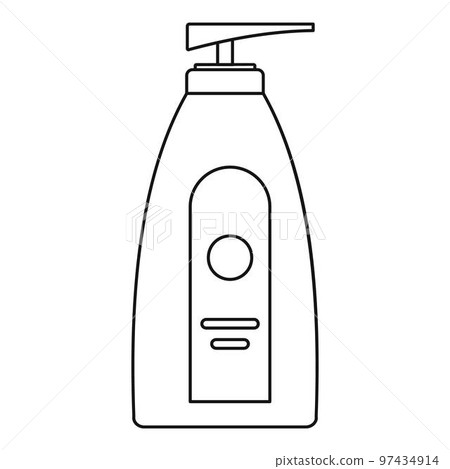 Uv dispenser cream icon. Outline illustration of uv dispenser cream vector icon for web design isolated on white background Uv dispenser cream icon. Outline illustration of uv dispenser cream vector icon for web design isolated on white background 97434914