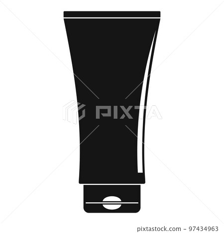 Uv tube cream icon. Simple illustration of uv tube cream vector icon for web design isolated on white background 97434963