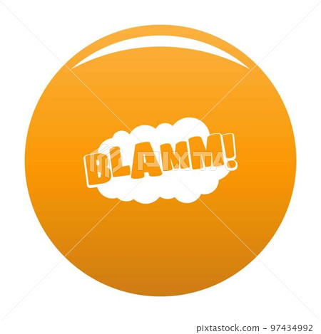 Comic boom blamm icon. Simple illustration of comic boom blamm vector icon for any design orange Comic boom blamm icon. Simple illustration of comic boom blamm vector icon for any design orange 97434992