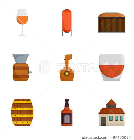 Grape plantation icons set. Cartoon set of 9 grape plantation vector icons for web isolated on white background Grape plantation icons set. Cartoon set of 9 grape plantation vector icons for web isolated on white background 97435054