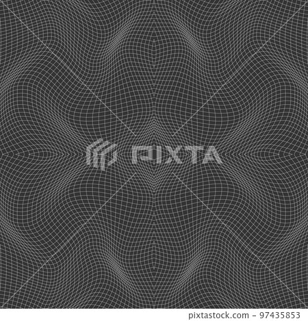 Wavy linear abstract seamless texture. Wavy linear abstract seamless texture. 97435853