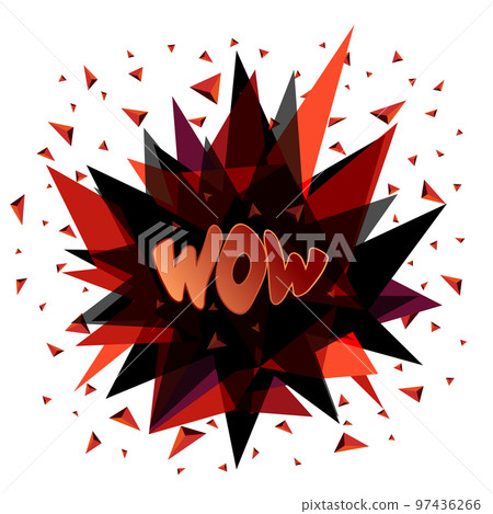 Wow, emotion, surprise, delight, joy. Vector illustration. Wow, emotion, surprise, delight, joy. Vector illustration. 97436266