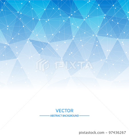 Concept network. Abstract background with connected line and dot. 97436267