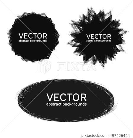 Black abstract backgrounds smears vector objects isolated on a white background Black abstract backgrounds smears vector objects isolated on a white background 97436444