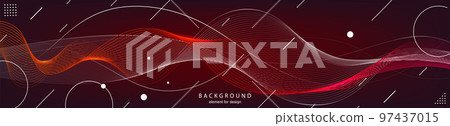 Abstract wave background. Element for design. Digital frequency track equalizer. Stylized line art. Curved wavy line smooth stripe Vector Abstract wave background. Element for design. Digital frequency track equalizer. Stylized line art. Curved wavy line smooth stripe Vector 97437015