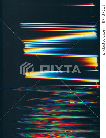 Distorted display. System breakdown. Glitch pattern overlay. Distorted display. System breakdown. Glitch pattern overlay. 97437519