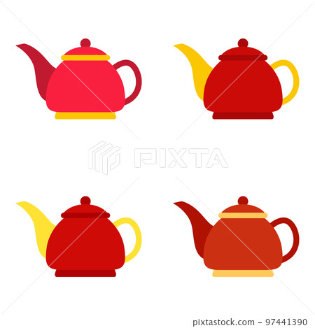Teapot in flat style isolated Teapot in flat style isolated 97441390