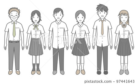 學生的矢量圖解 97441643