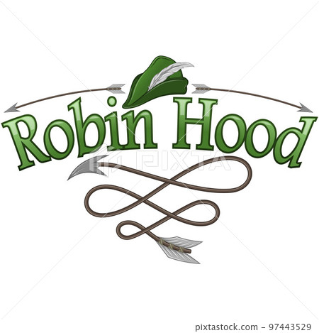 Vector Design of Robin Hood Hat with Date 97443529