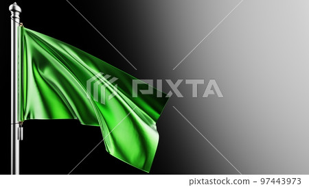 metallic green flag 97443973