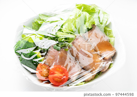 Wrapped dish (roast beef salad). 97444598