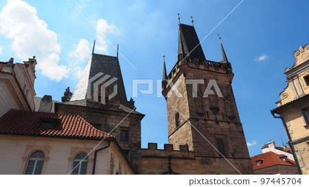 prague charles bridge lesser town bridge tower 97445704
