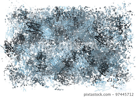Abstract blue and black graffiti brush texture background 97445712