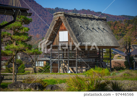 Shirakawa Village, Gifu Prefecture Autumn scenery of Shirakawago 97446566