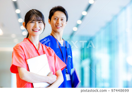 Male and female doctor Photography cooperation "LINK FOREST" 97448699