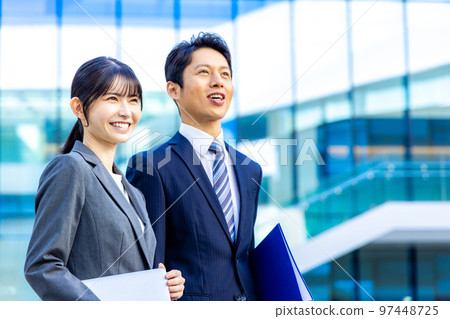 Business team men and women photography cooperation "LINK FOREST" Business team men and women photography cooperation "LINK FOREST" 97448725