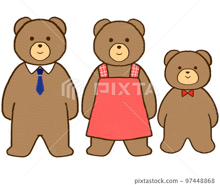 熊家族插畫 97448868