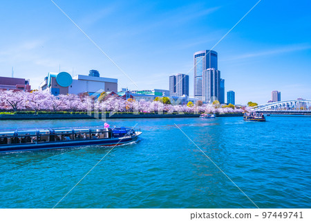 大阪大川櫻花和觀光船 大阪大川櫻花和觀光船 97449741