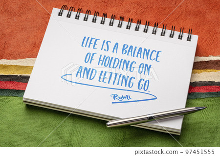 life is a balance - Rumi quote 97451555
