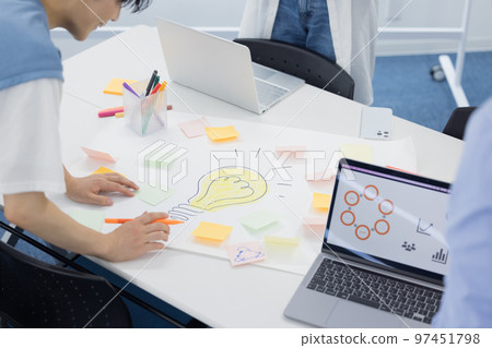University students Hands of students working on group work University students Hands of students working on group work 97451798