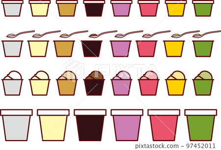 ice cream in cup 97452011