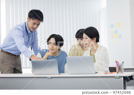 University student Students working on group work University student Students working on group work 97452098