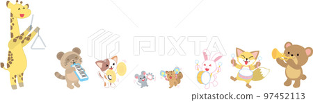 Music concert of animals _ row 97452113