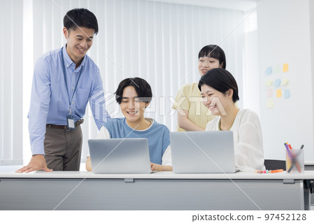 University student Students working on group work 97452128